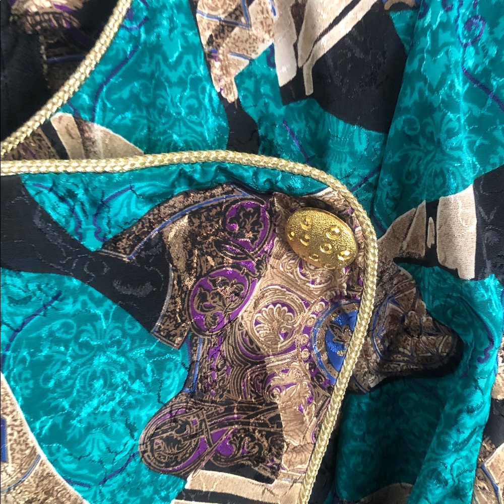 Women's Multicolor Patterned Jacket - Picture 3 of 12